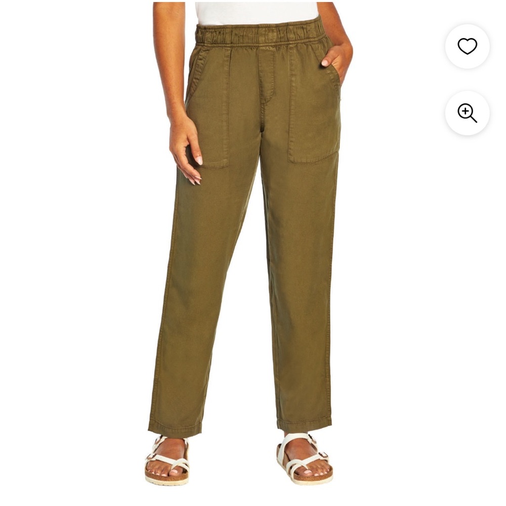 Gap women’s Tencel pull-on pants in Olive